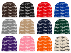 Gorro de punto jacquard con estampado integral en verde azulado intenso al por mayor, gorro de invierno cálido con logotipo personalizado, gorro de punto informal para uso diario - Product Image 6