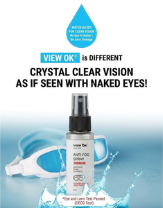 Solution anti-buée à base d'eau View OK, sans danger pour les yeux, pour lunettes de natation, masques de plongée, équipement de plongée unisexe pour enfants, emballage pour lunettes de plongée - Product Image 3