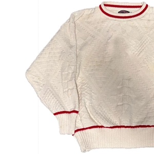 Sorority Women's Cream Crew Neck Knitted Sweater Women's Long Sleeve Solid Color Winter Pullover Regular Fit 100% Acrylic - Product Image 4
