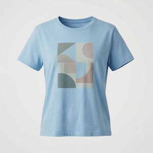 Camisetas Extra Grandes Suaves, Ropa de Algodón Personalizada para Mujer, Camiseta Ajustada, Lavado Ácido, a la Moda, de Calidad, Transpirable - Product Image 1