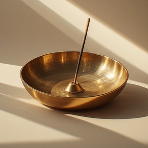 Porte-encens en métal design avec motifs décoratifs complexes pour les rituels de méditation et une maison spirituelle sophistiquée - Product Image 2