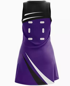 Robes de netball pour femmes sur mesure OEM, maillots sexy sublimés, techniques d'impression, 100% polyester, séchage rapide, respirant - Product Image 5