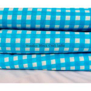 Tissu en coton indien imprimé à la main, magnifique impression au bloc artisanal par Robe Cotton Textile Fabrics, tissus en coton imprimé pour vêtements féminins - Product Image 5