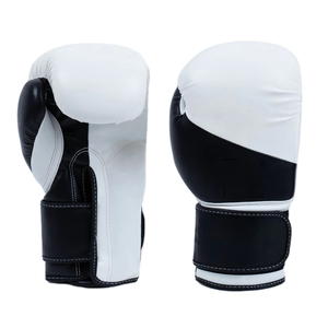 Guantes de boxeo con logotipo personalizado de fábrica, con cordones, de cuero genuino, profesionales, para entrenamiento de kickboxing, para adultos. - Product Image 2