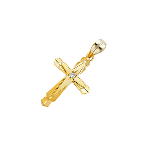 Unisex Classic Elegant Fashionable Metal Alloy Religious <b>Cross</b> Pendant Charms Customized Logo 24K Gold Plated Christian Men - Product Image 2