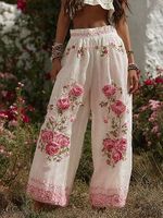 Nuevos Pantalones de Mujer Casuales de Cintura Media Elástica, Elegantes, Sólidos, en 3D, de Lona 100% Algodón, Transpirables, Ecológicos y de Secado Rápido para Otoño