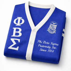 Cárdigan Phi Beta Sigma para Hombre, Tejido Premium, Ajuste Cómodo, Estilo Clásico, Ropa de Fraternidad Griega, Uso Casual - Product Image 6