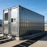 Conteneur de stockage d'énergie à batterie LiFePO4 500KWH BOX-E 500-800V, station d'énergie solaire hybride avec refroidissement par air et RS485/CAN