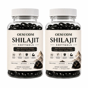 Cápsulas Blandas de Shilajit del Himalaya OEM ODM, Resina de Shilajit de Alta Potencia, 60 Cápsulas Blandas Ricas en Ácido Fúlvico para Energía y Resistencia - Product Image 2