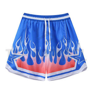 Pantalones Cortos Deportivos Casuales de Malla para Hombre, Ligeros, Transpirables, de Secado Rápido, con Cierre de Cordón, Estilo Hip Hop - Product Image 5