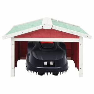 Tondeuse à gazon robotique Firwood rouge et blanc 28.3 \ "x34.3 \" x19.7 \ "Catégorie de produit Hangars et stockage - Product Image 3