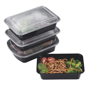42oz Rectangular Microwaveable <b>Container</b> with <b>Lid</b>, 150 Sets (50/6) - Product Image 1
