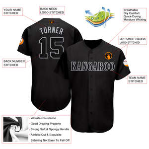 Maillot de baseball personnalisé par sublimation OEM, 100 % polyester, décontracté, avec boutons sur le devant, nom et numéro de l'équipe, style athlétique - Product Image 4