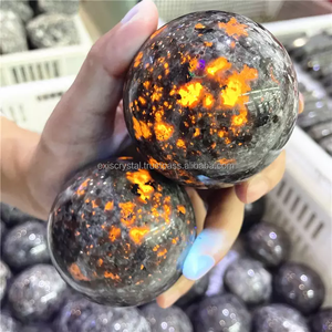 Esfera de Yooperlite brillante para la paz interior, piedra curativa de Reiki Natural, creación de espíritu libre, UV fluorescente, increíble - Product Image 2