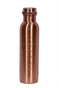 Durable Copper Metal <b>Drinkware</b> Bottle with 7 Chakras Design Eco-Friendly and <b>Disposable</b> for Drinking - Product Image 3