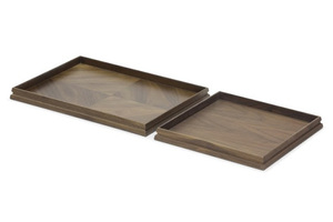 Plateau en bois pour Spa salle de bain affichage organisateur savon bouteille serviette écologique Resort Style utilisation à 99 données d'or - Product Image 2