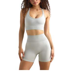 Conjunto Deportivo para Mujer, Leggings y Sujetador Deportivo, Cintura Alta, Elástico, Transpirable, Ropa Deportiva para Gimnasio - Product Image 5