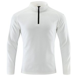 Custom Men's Golf Quarter Zip Shirt | <b>Moisture</b> Wicking Stretch Long Sleeve Performance Top | 100% Polyester Eco-Friendly Winter - Product Image 1