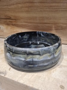 Handmade Resin Bowl with Hand-<b>painted</b> Design Customized Color & Pattern Household Table Decor - Product Image 3