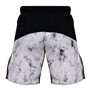Shorts MMA pour hommes Five B, imprimé marbré noir et blanc, coupe athlétique, tissu respirant, vêtements de sport, OEM, étiquette privée, tailles adultes MMA - Product Image 2