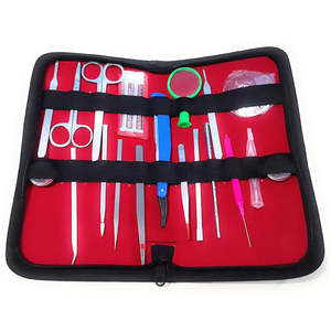 Kit de disección de 16 piezas para experimentos de laboratorio de anatomía y biología con hojas de bisturí, mango de bisturí, pinzas Adson y herramientas de Dentavex - Product Image 1