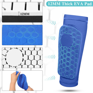 Protège-tibias de football avec manchons anti-humidité, protections de jambes flexibles pour joueurs, conception respirante, grand confort pendant les matchs de football - Product Image 3