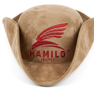 Chapeau de cowboy français en feutre de laine de haute qualité 2026 pour hommes, noir, tricorne triangulaire, chapeau de garde d'honneur Napoléon - Product Image 6