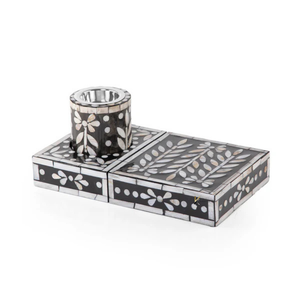 Luxury Arabic Incense Mother of Pearl Mabkhar Bakhoor <b>Box</b> & Incense Burner Set <b>Gift</b> <b>Box</b> Wholesale for <b>Ramadan</b> - Product Image 1