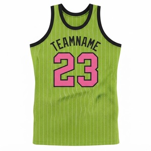 Custom <b>Green</b> Basketball Jersey Sublimated Print Team Name Number 23 Unisex <b>Mesh</b> Sleeveless Tank <b>Top</b> 100% Polyester - Product Image 6