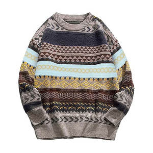 Suéter de Punto para Hombre, Cuello Redondo, Tacto Suave, Corte Ajustado, Estilo Informal, Cálido y Elegante para Otoño e Invierno - Product Image 3