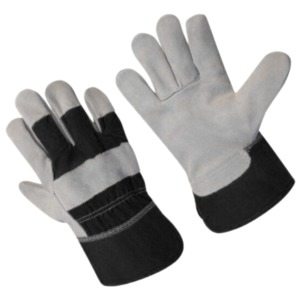 Guantes de Trabajo de Cuero Completos, Rojos y Blancos, Protección para Exteriores, Unisex, para Todas las Estaciones - Product Image 2