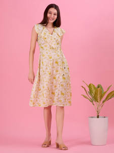 ชุดเดรสยาวปานกลางสำหรับฤดูร้อน เอวธรรมชาติ เป็นมิตรกับสิ่งแวดล้อม ขายส่ง เหมาะสำหรับงานทางการ ชายหาด วันหยุด ปาร์ตี้ รีสอร์ท เสื้อผ้าผู้หญิง - Product Image 4