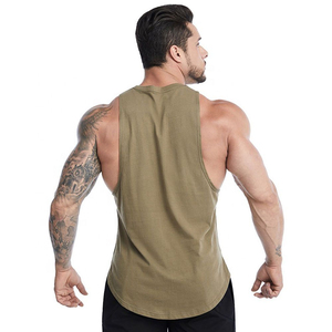 Camiseta sin mangas de algodón para hombre, para gimnasio, fitness, correr, transpirable y de secado rápido, ropa de verano, chaleco masculino. - Product Image 5