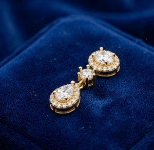 Luxury <b>Solid</b> 18k and 14 k <b>Gold</b> Diamond <b>Pendant</b> Certified Diamonds Jewelry - Product Image 1