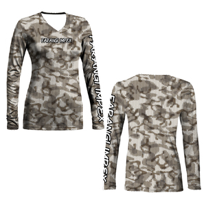 Chemise de pêche à manches longues pour femme, respirante, anti-humidité, camouflage, impression par sublimation, séchage rapide, UPF50+, anti-UV, jersey - Product Image 1