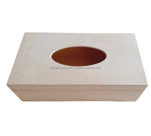 Soporte de caja de pañuelos de madera moderno con soporte de papel de seda de mesa de comedor interior de terciopelo de India - Product Image 2