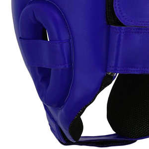 Protège-tête de boxe en cuir de vachette véritable avec logo personnalisé protège-tête de boxe complet protège-tête d'équipement d'entraînement de combat - Product Image 5