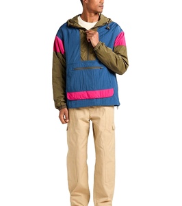 Plus Size <b>Pullover</b> Windbreaker Jackets Custom Logo Wholesale Comfortable Sports Plain Windbreaker Jacket For <b>Men</b> - Product Image 3