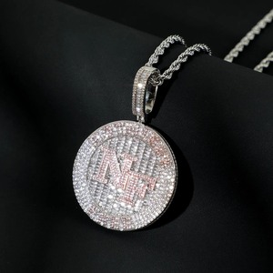 Fashion Jewelry Luxury Custom Name Letter <b>Pendant</b> VVS Moissanite 925 <b>Silver</b> 18K Gold Plated Hip Hop <b>Initial</b> Letter <b>Pendant</b> - Product Image 3
