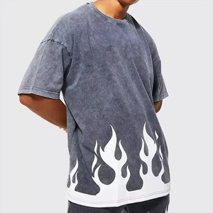 Fully Sublimation Eco-Friendly Polyester/Cotton Quick Drying Men Casual Graphic T-<b>shirts</b> Custom Print O-Neck Short Sleeve - Product Image 2