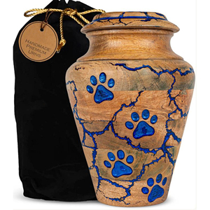 Custom Logo Wooden Cremation Urn Supplier Wooden Urn for Adult Ashes with Velvet Interior by AYAANS - Product Image 2