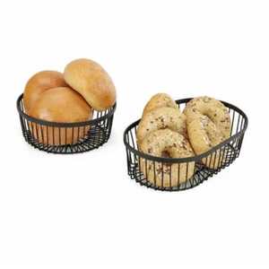 Modern Silver Chrome Metal Wire Fruit Bowl Round Tabletop <b>Vegetable</b> <b>Basket</b> Decorative Kitchen Countertop <b>Storage</b> Organizer - Product Image 5