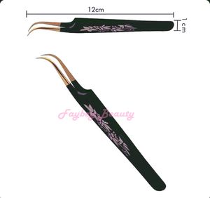 แหนบต่อขนตาแบบมืออาชีพปลายต่อขนตาทำจากโรงงานเพื่อการยึดขนตาที่สมบูรณ์แบบ - Product Image 2