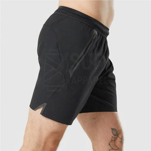 Breathable Eco-Friendly <b>Mid</b> Waist Sporty Soft Fabric Comfortable Men Gym Shorts for Fitness Training and Daily Use - Product Image 6