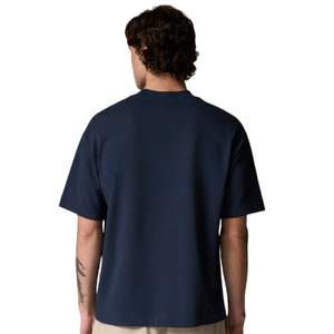 T-shirt Homme Oversize Bleu Marine Manches Courtes Col Rond Coton Décontracté Streetwear Haut Logo Poitrine Discret Été - Product Image 6