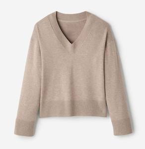 Suéter Formal con Cuello en V para Oficina, Transpirable, Camisa de Punto Profesional para Mujer, para el Trabajo, Informal de Negocios, Jumper, Tops - Product Image 1