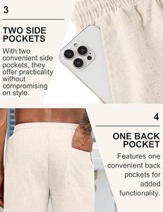 Shorts chino pour homme, taille mi-haute, couleur unie, décontractés, pour l'été, extensibles, anti-humidité, style smart casual, avec logo personnalisé, pour le golf - Product Image 4