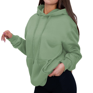เสื้อฮู้ดแขนยาวผ้าฟลีซสีพื้นสำหรับฤดูหนาว ลดราคาพิเศษ สวมใส่ได้ทั้งชายและหญิง ทรงหลวม สไตล์ลำลอง ปักลายสตรีทแวร์ ผ้าฝ้าย HAIDIIII - Product Image 1