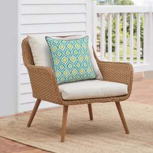 Printed Pillow Covers from Viet Nam HDT Waterproof UV Resistant Ikat <b>Throw</b> Pillow Outdoor <b>Chair</b> Protection 30 days - Product Image 5