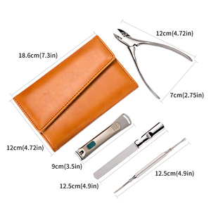 Factory Direct Nail Care <b>Manicure</b> <b>Kits</b> Premium Japanese Stainless Steel Tools Custom Logo Travel Case Wholesale - Product Image 5
